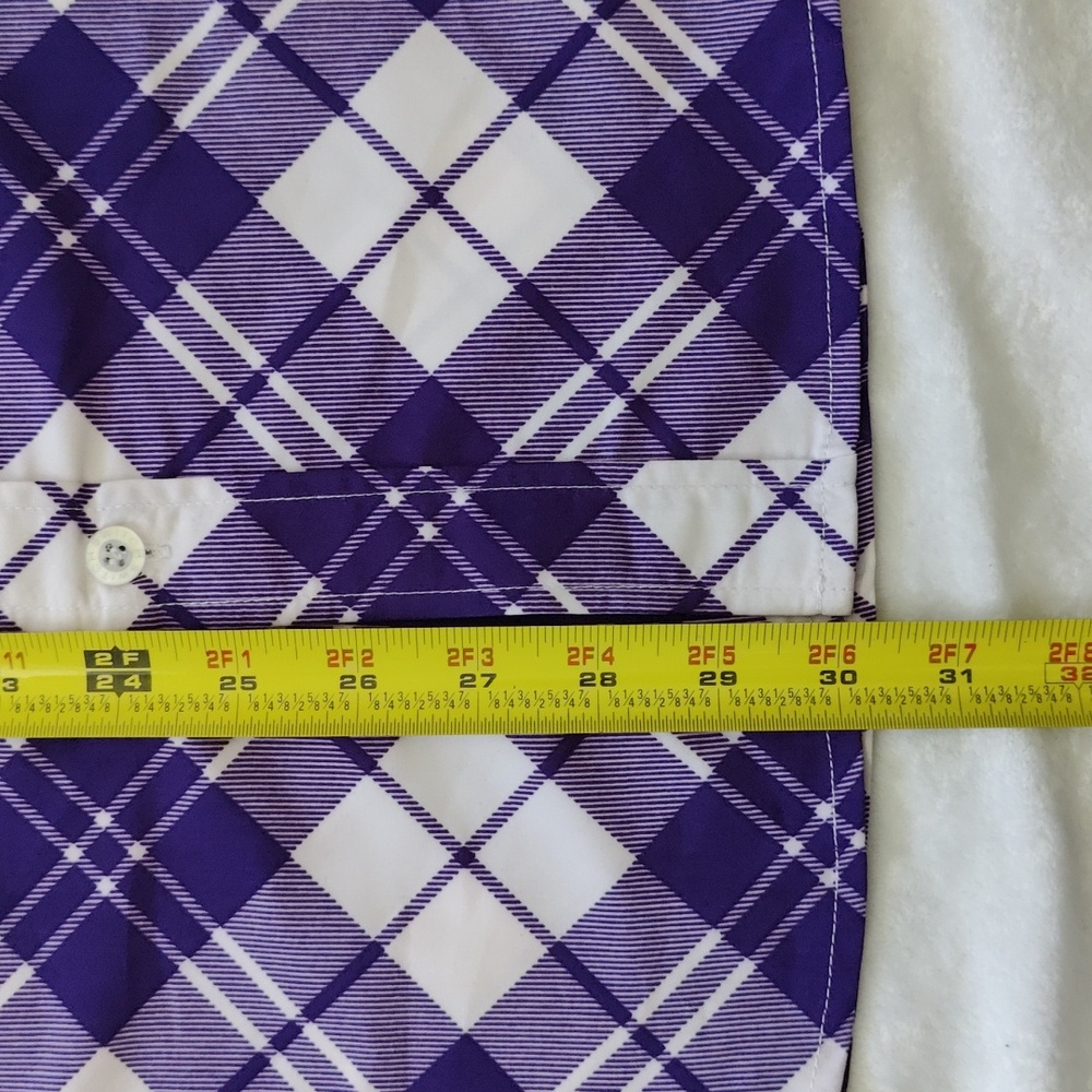 52. Switch Remarkable Button Up Short Sleeve | Color - Purple - Picture 7 of 8